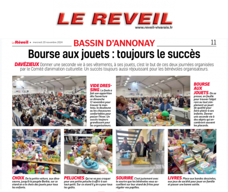 Article du reveil bourse aux jouets vide dressing 2024