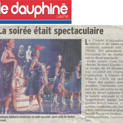 Diner spectacle 2018 le dauphine