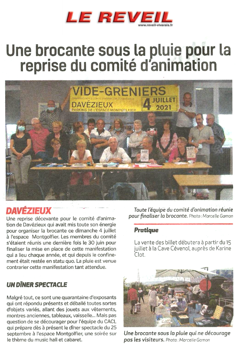 Vide grenier le reveil
